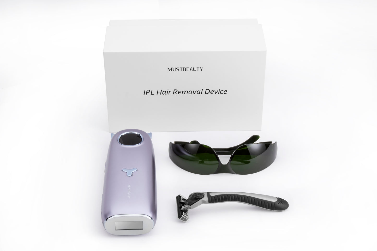 MUSTBEAUTY Stylish Easy to Use IPL Laser Hair Removal Device with Enhanced Cooling and Energy Output | More Efficient Hair Removal Effect and Comforts at Home | Model No. 701
